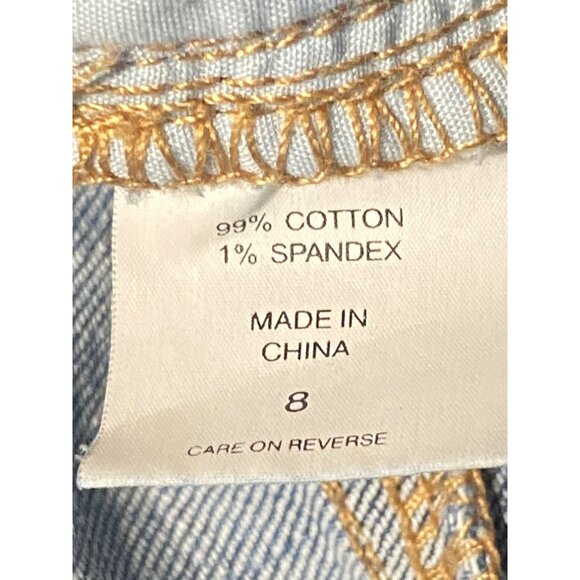 New York & Company Low Rise Slim Fit Distressed Blue Jeans Size 8 - Picture 5 of 15